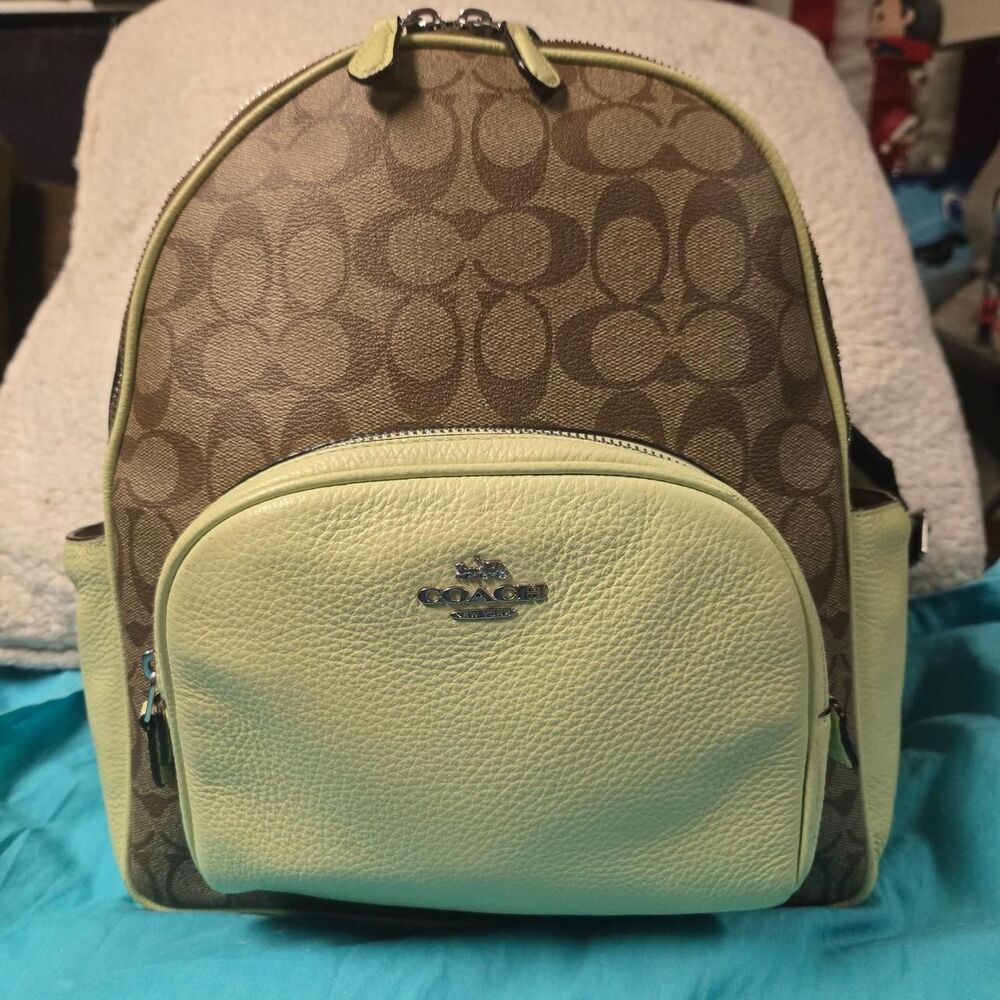 Coach Women's Green and Khaki Bag